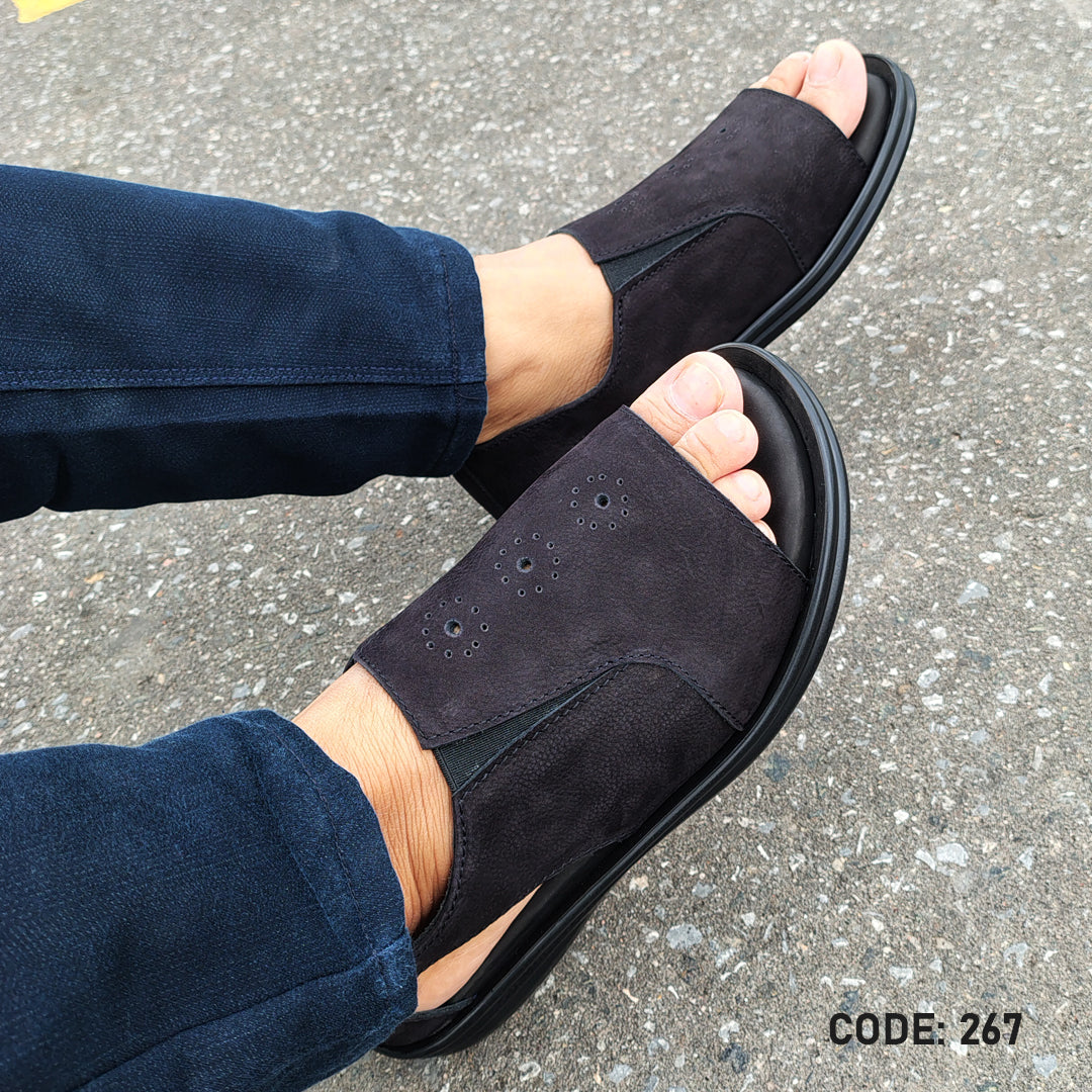 Genuine Cow Leather Casual Sandal for Men's- 267