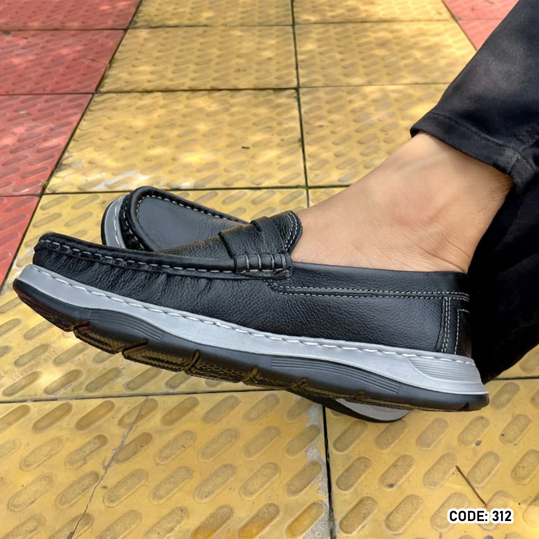 Genuine COW Leather Light Weight Casual Shoes -312