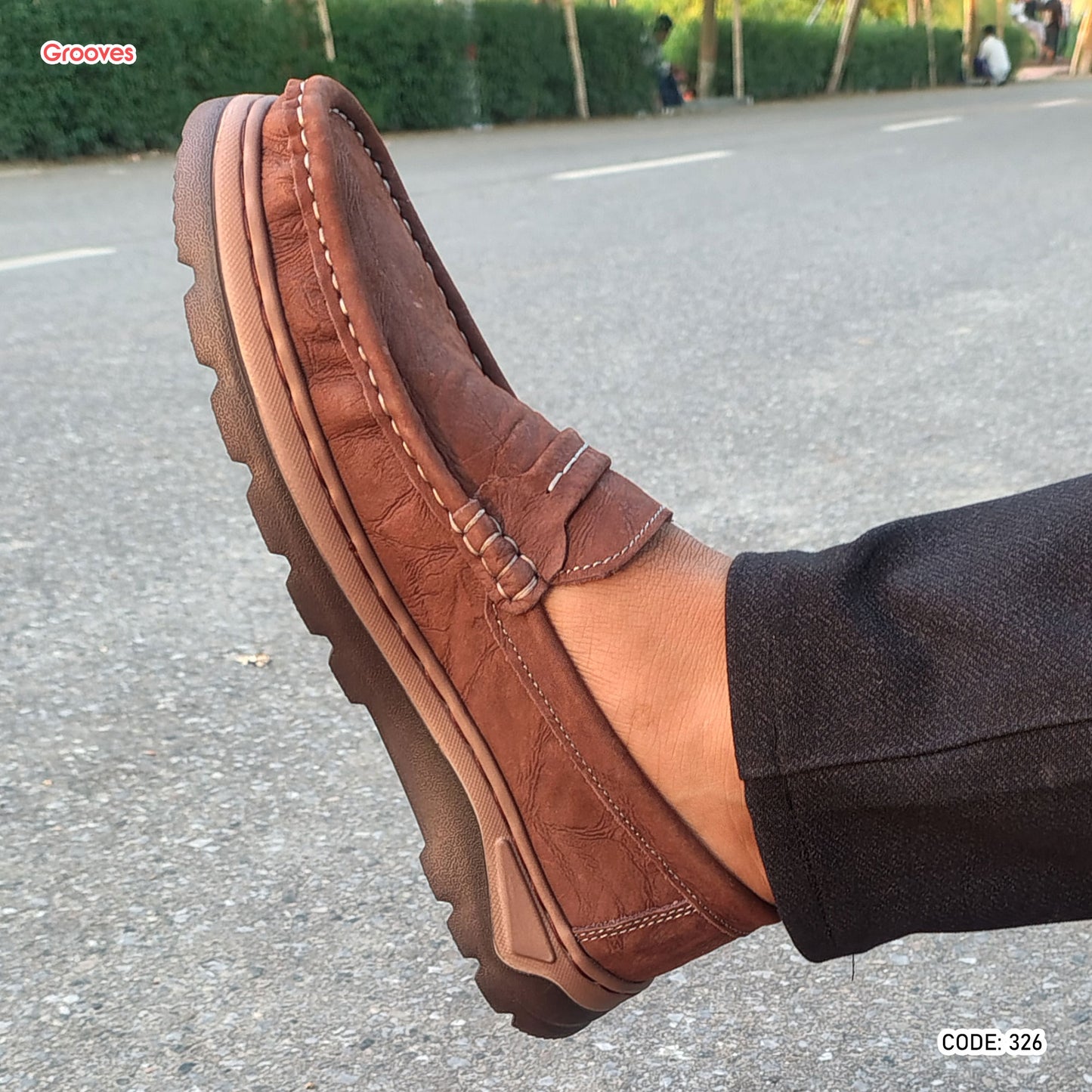 Genuine COW Leather Super Comfortable Casual Shoes - 326