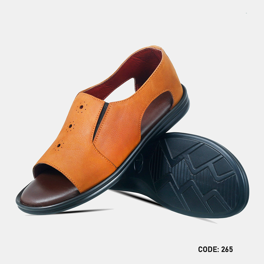 Genuine Cow Leather Casual Sandal for Men's- 265