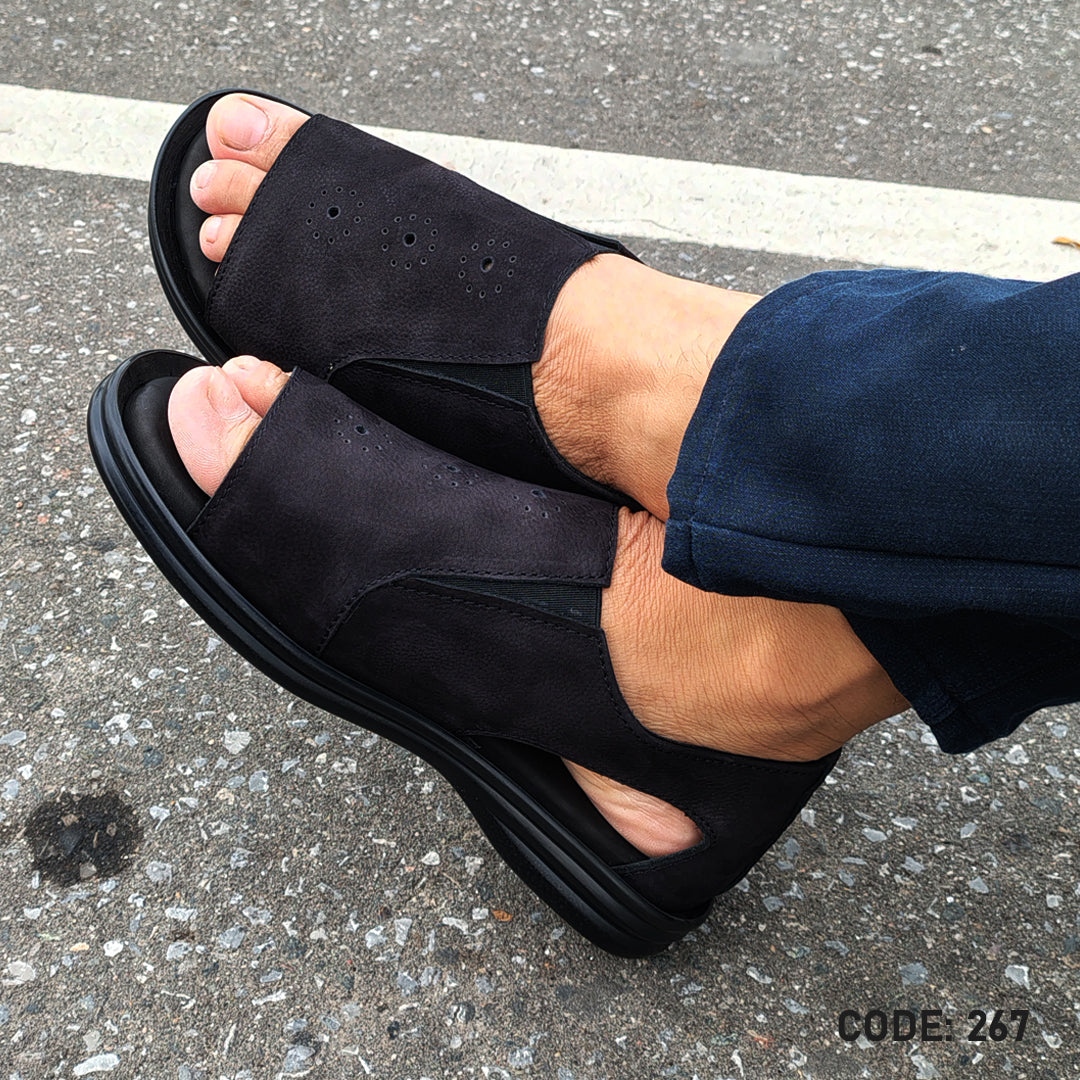 Genuine Cow Leather Casual Sandal for Men's- 267