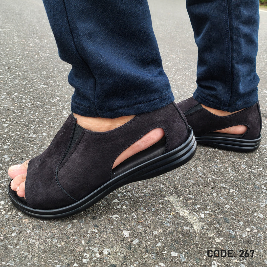 Genuine Cow Leather Casual Sandal for Men's- 267