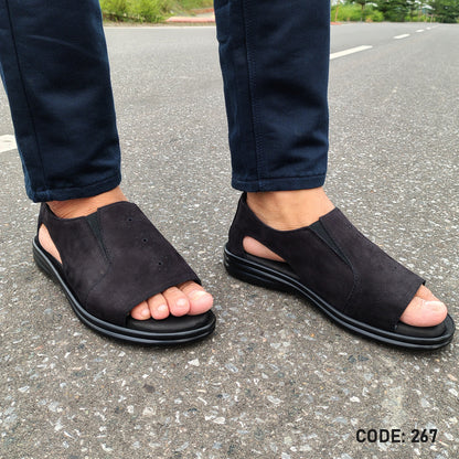 Genuine Cow Leather Casual Sandal for Men's- 267