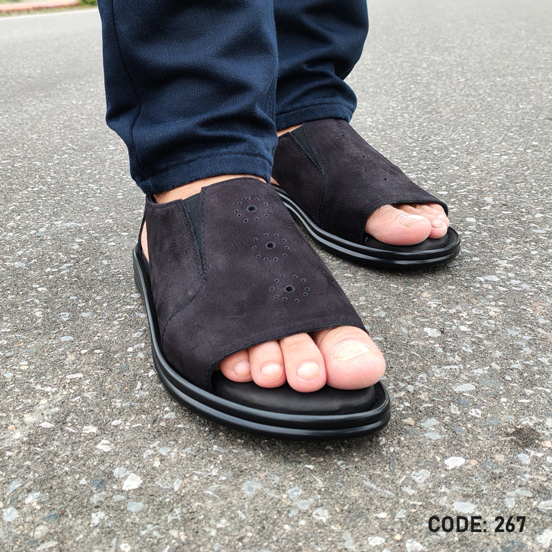 Genuine Cow Leather Casual Sandal for Men's- 267