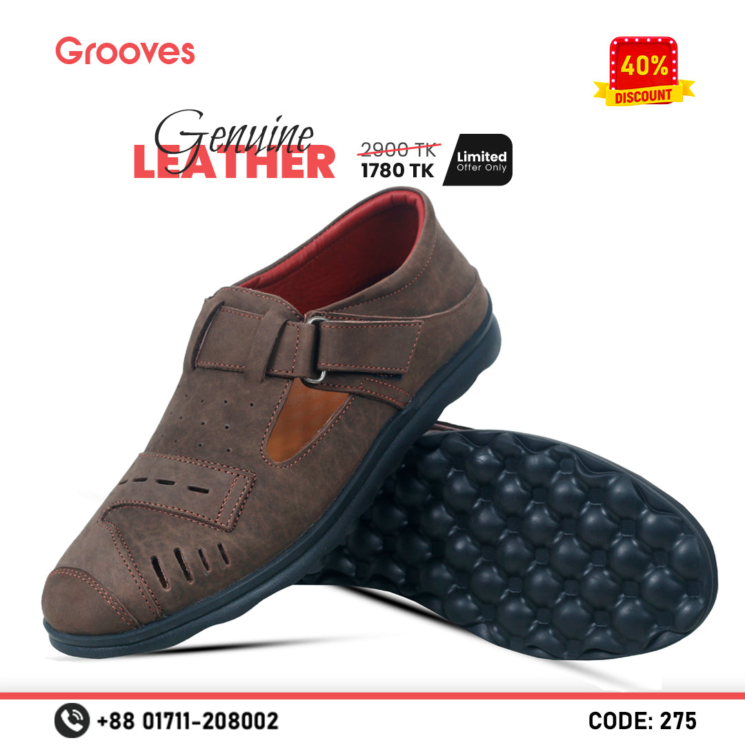 Genuine Cow Leather Casual Shoes - 275