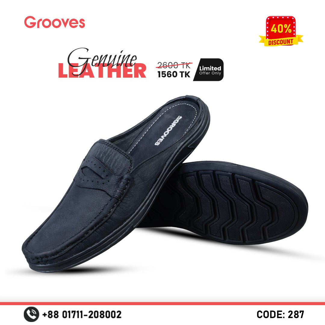 Premium Soft Leather Half Shoe for men - 287