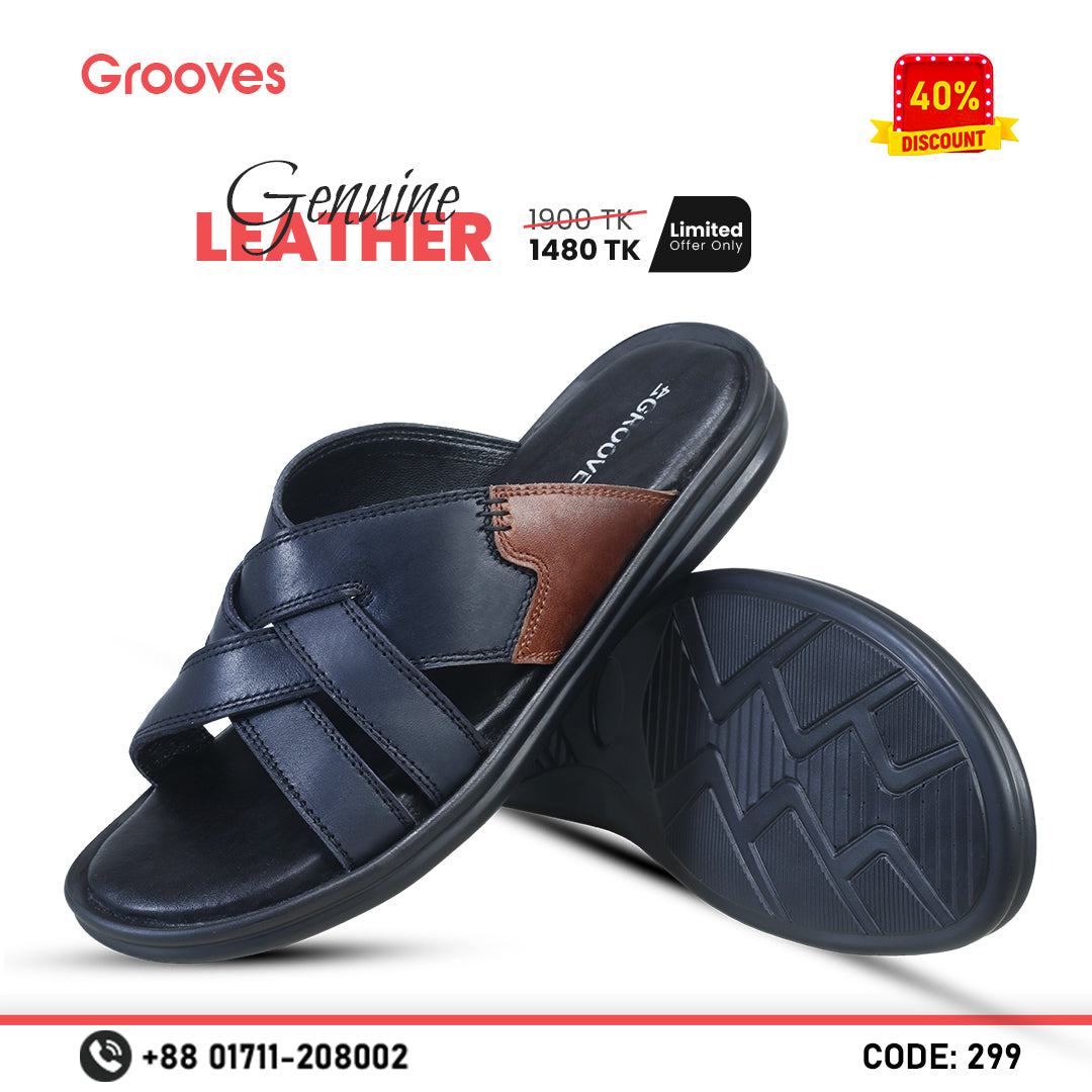 Genuine Leather Casual Sandal for Men's- 299