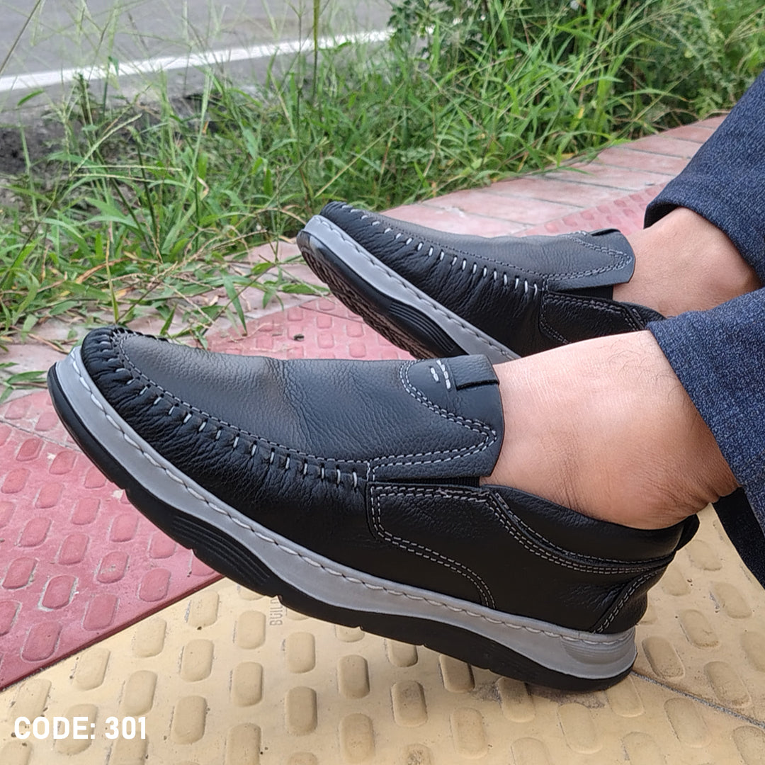 Casual Leather Loafer Shoes For Men- 301