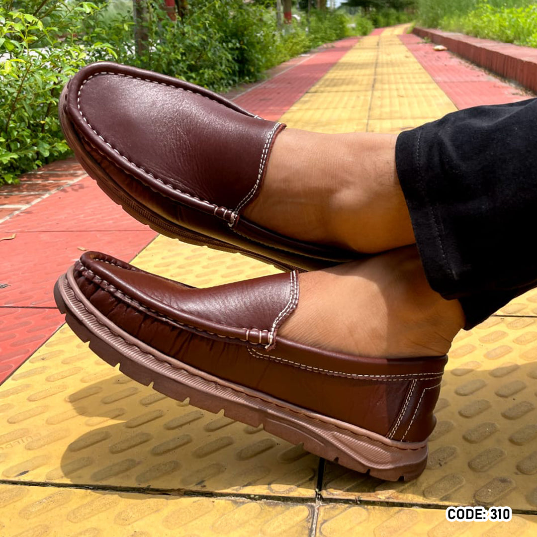 Genuine COW Leather Light Weight Casual Shoes - 310
