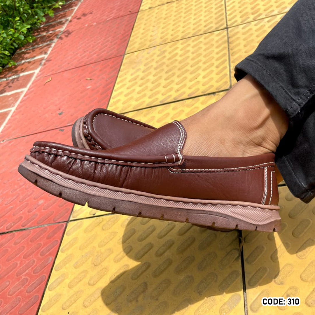 Genuine COW Leather Light Weight Casual Shoes - 310