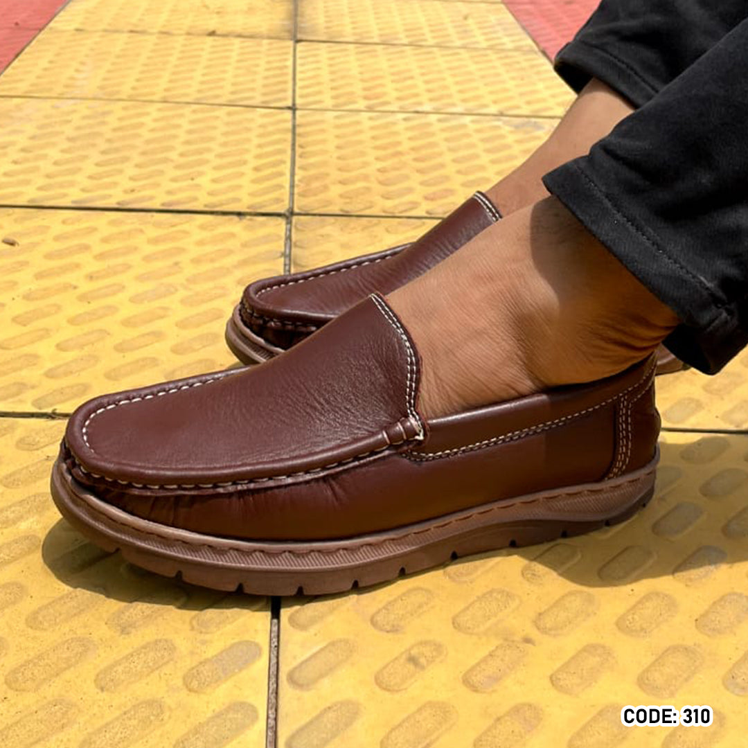 Genuine COW Leather Light Weight Casual Shoes - 310