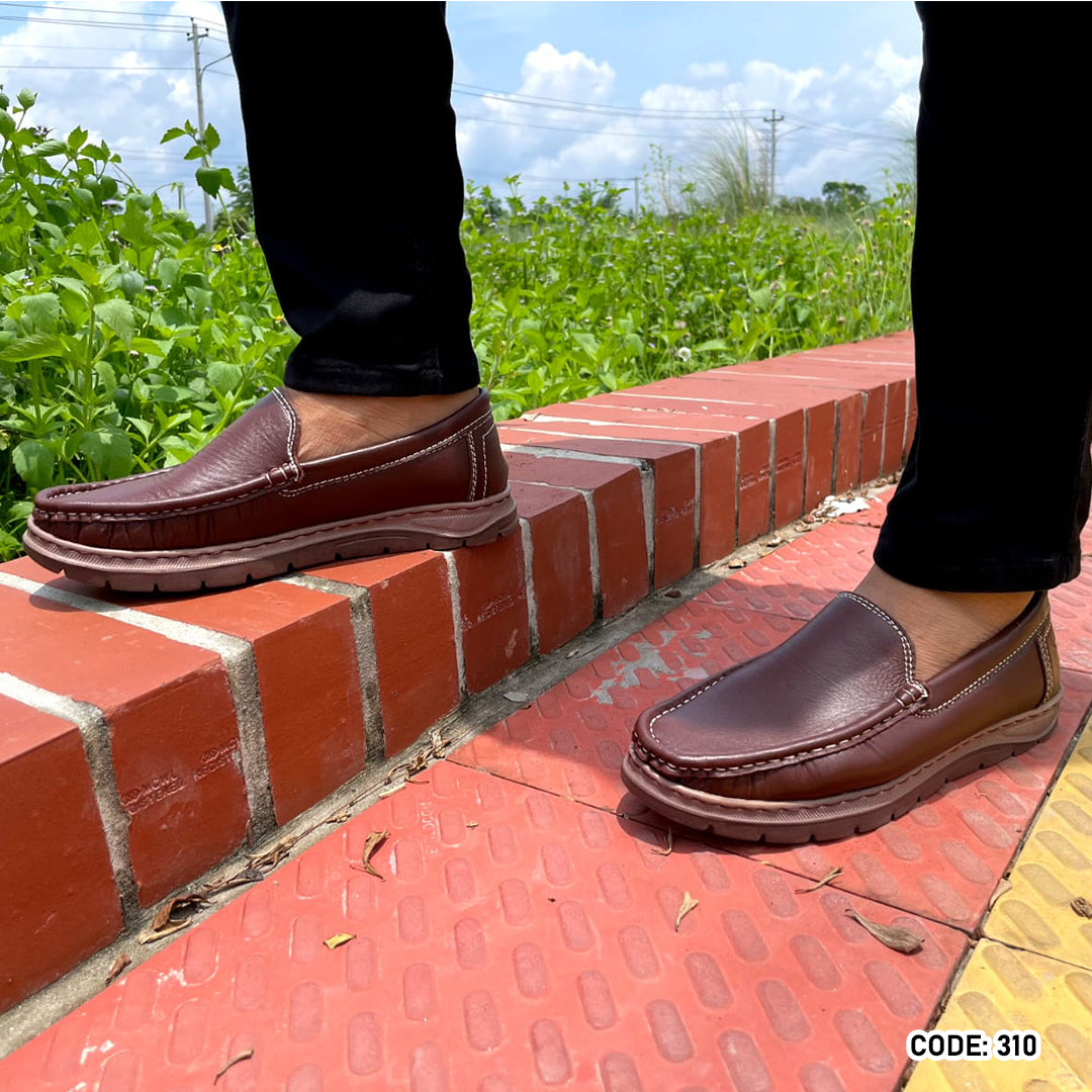 Genuine COW Leather Light Weight Casual Shoes - 310