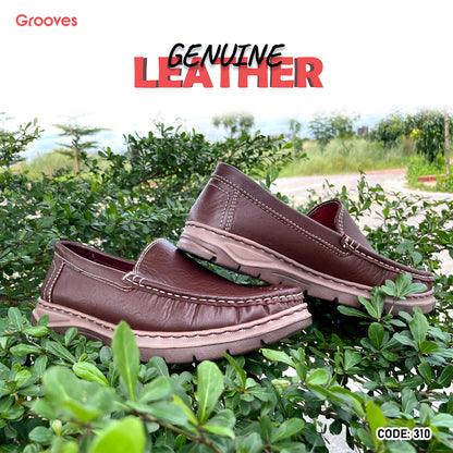 Genuine COW Leather Light Weight Casual Shoes - 310