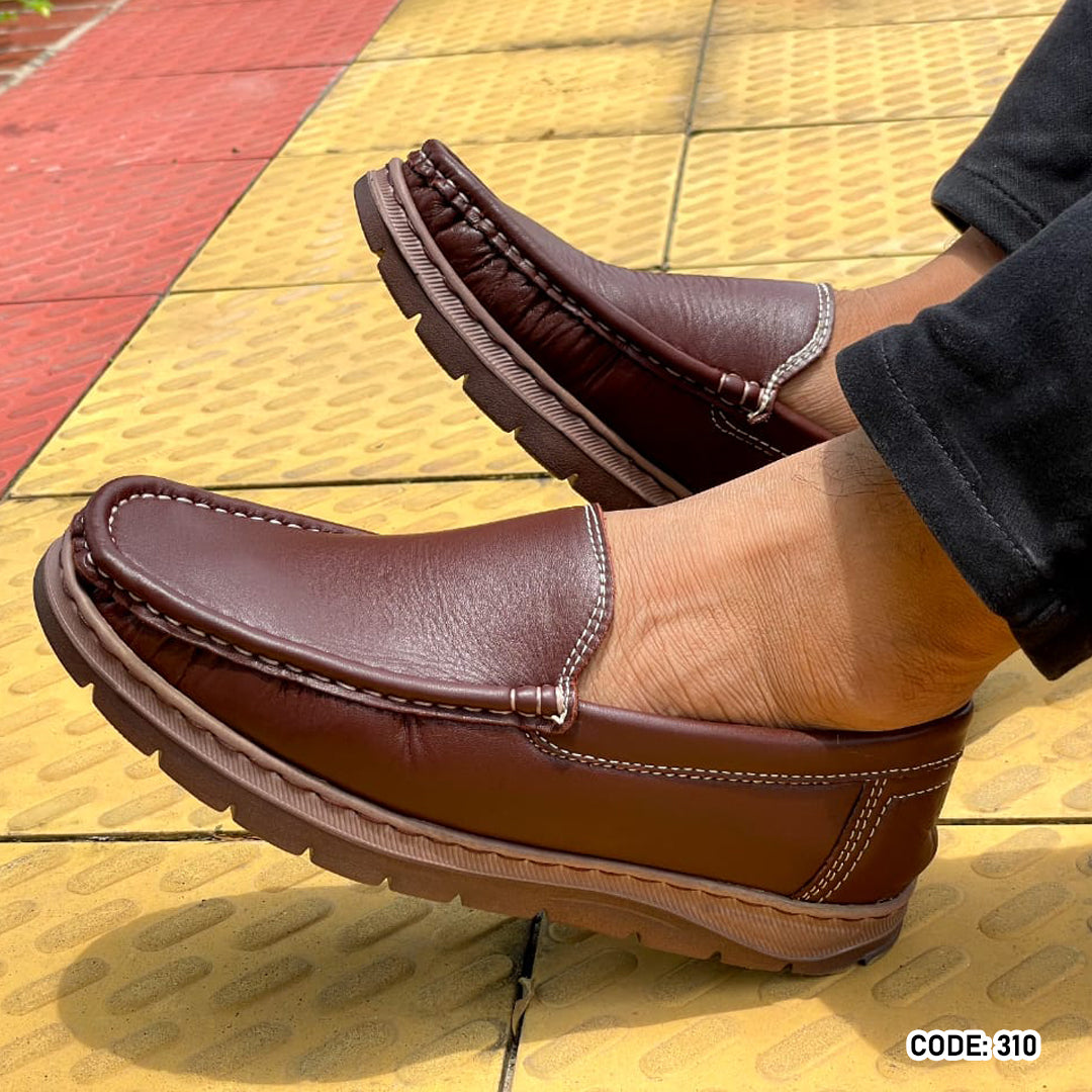 Genuine COW Leather Light Weight Casual Shoes - 310