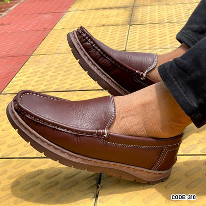 Genuine COW Leather Light Weight Casual Shoes - 310
