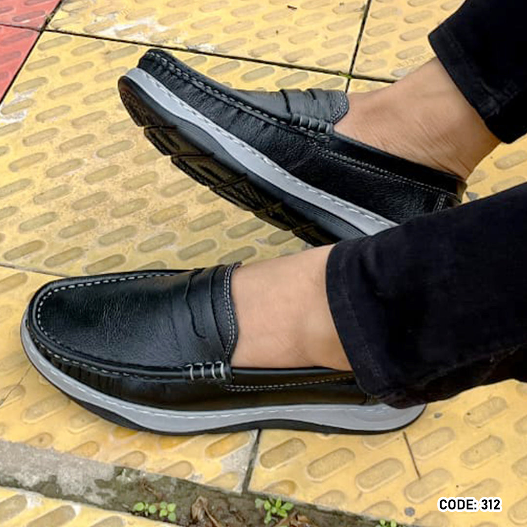 Genuine COW Leather Light Weight Casual Shoes -312