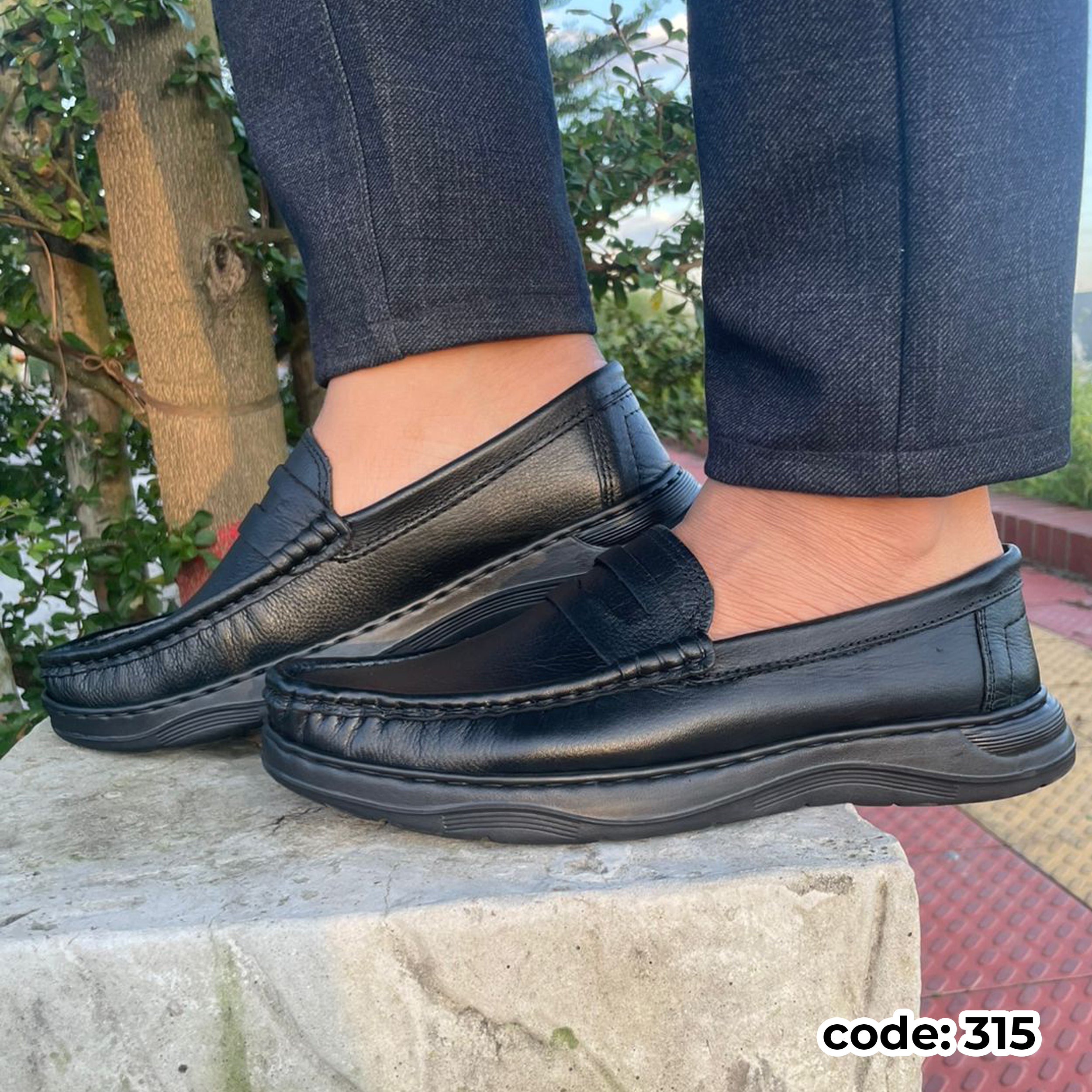 Genuine COW Leather Light Weight Casual Shoes -315