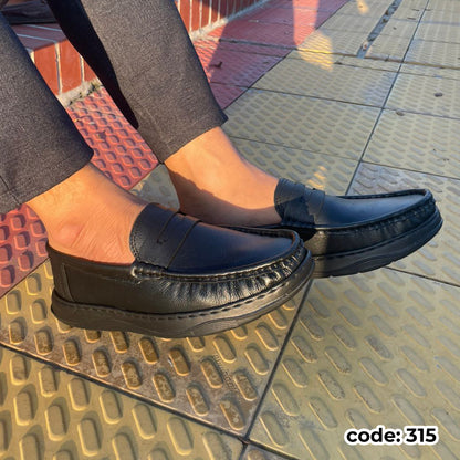 Genuine COW Leather Light Weight Casual Shoes -315