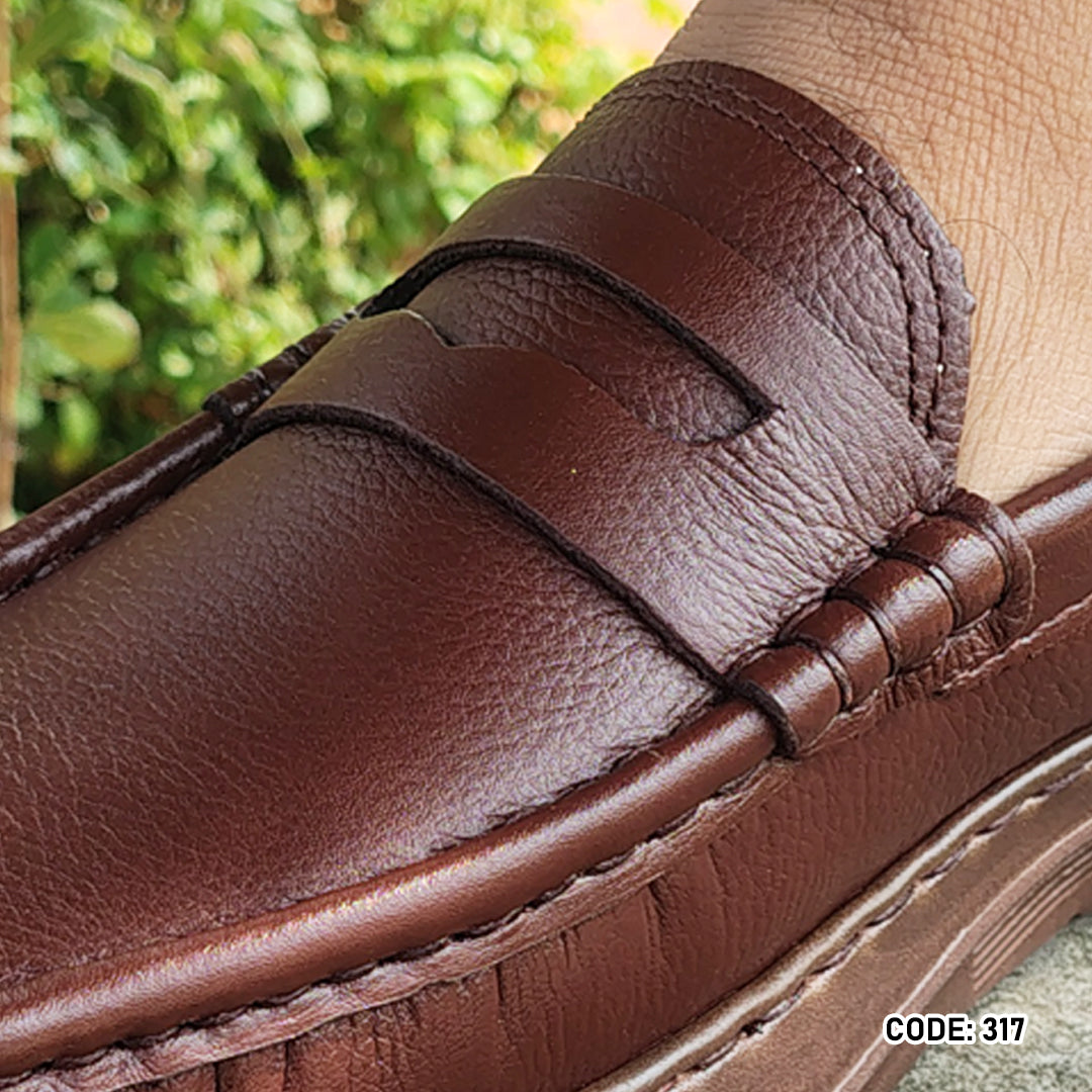 Genuine COW Leather Light Weight Casual Shoes -317