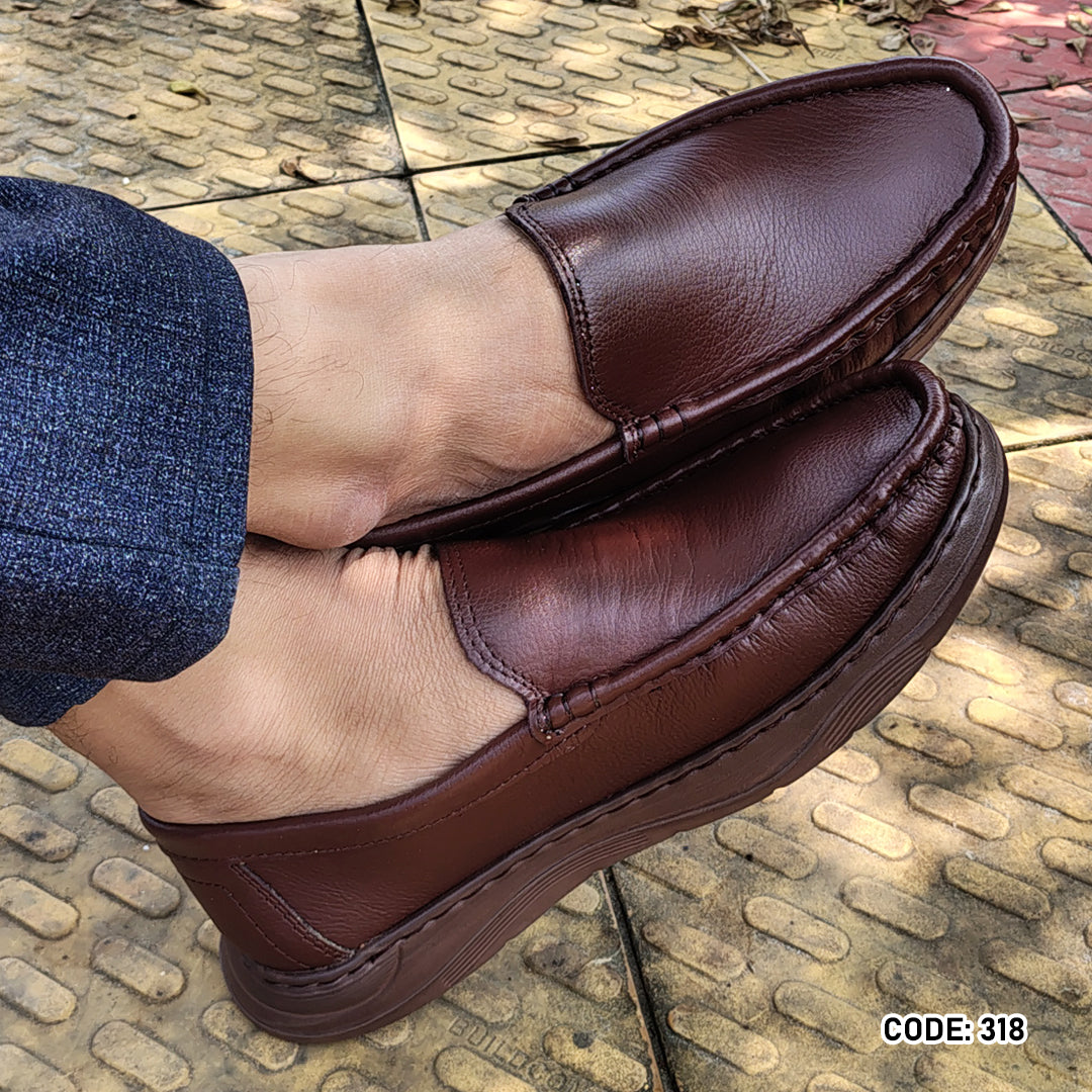 Genuine COW Leather Light Weight Casual Shoes -318