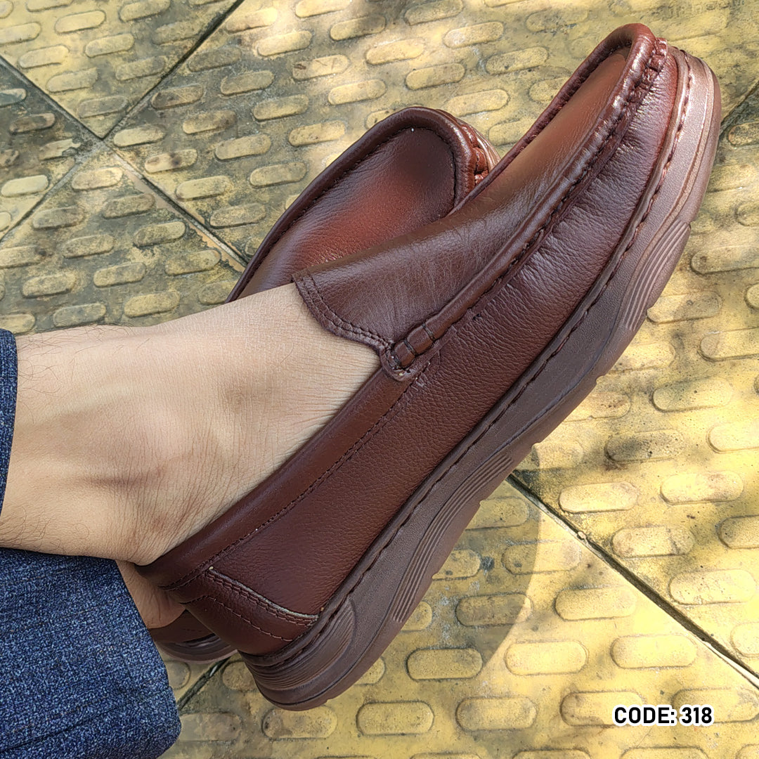 Genuine COW Leather Light Weight Casual Shoes -318