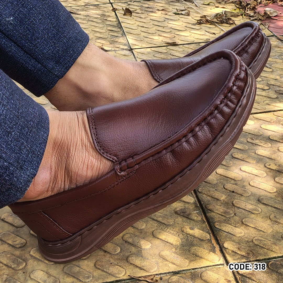 Genuine COW Leather Light Weight Casual Shoes -318