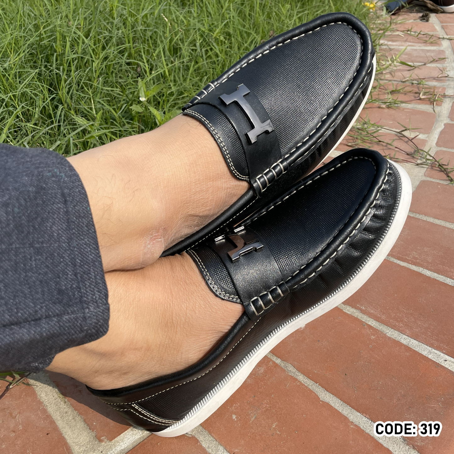 Genuine COW Leather  Casual Shoes For me -319