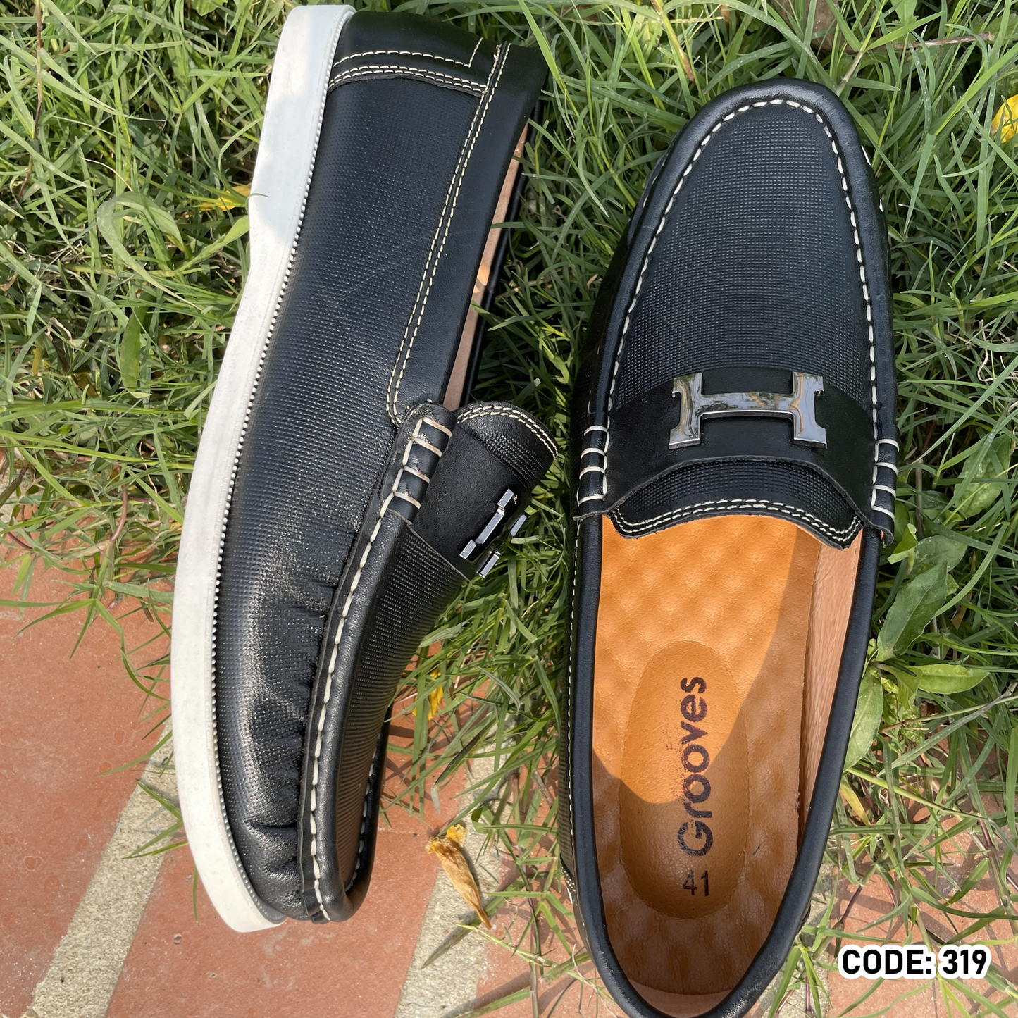 Genuine COW Leather  Casual Shoes For me -319