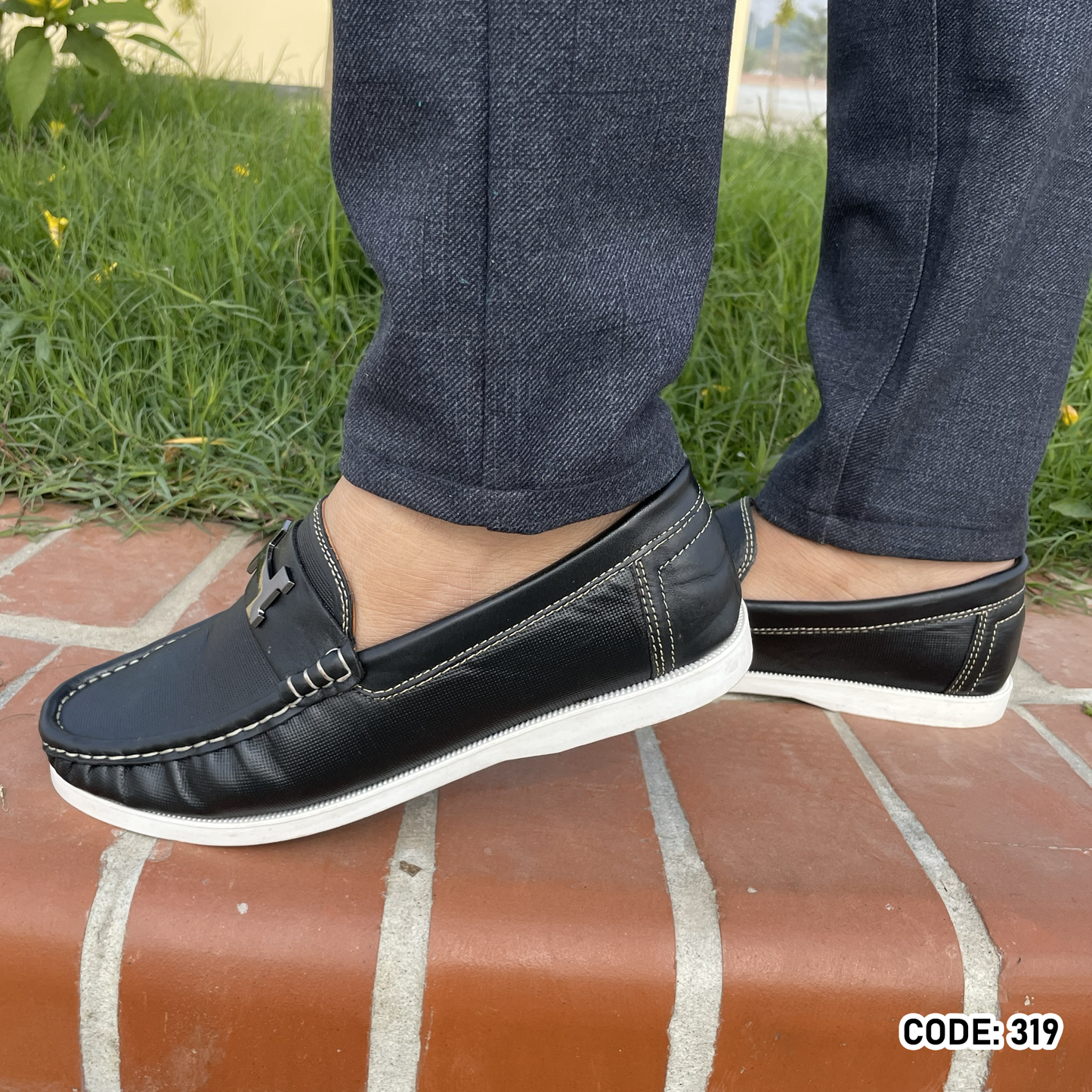 Genuine COW Leather  Casual Shoes For me -319