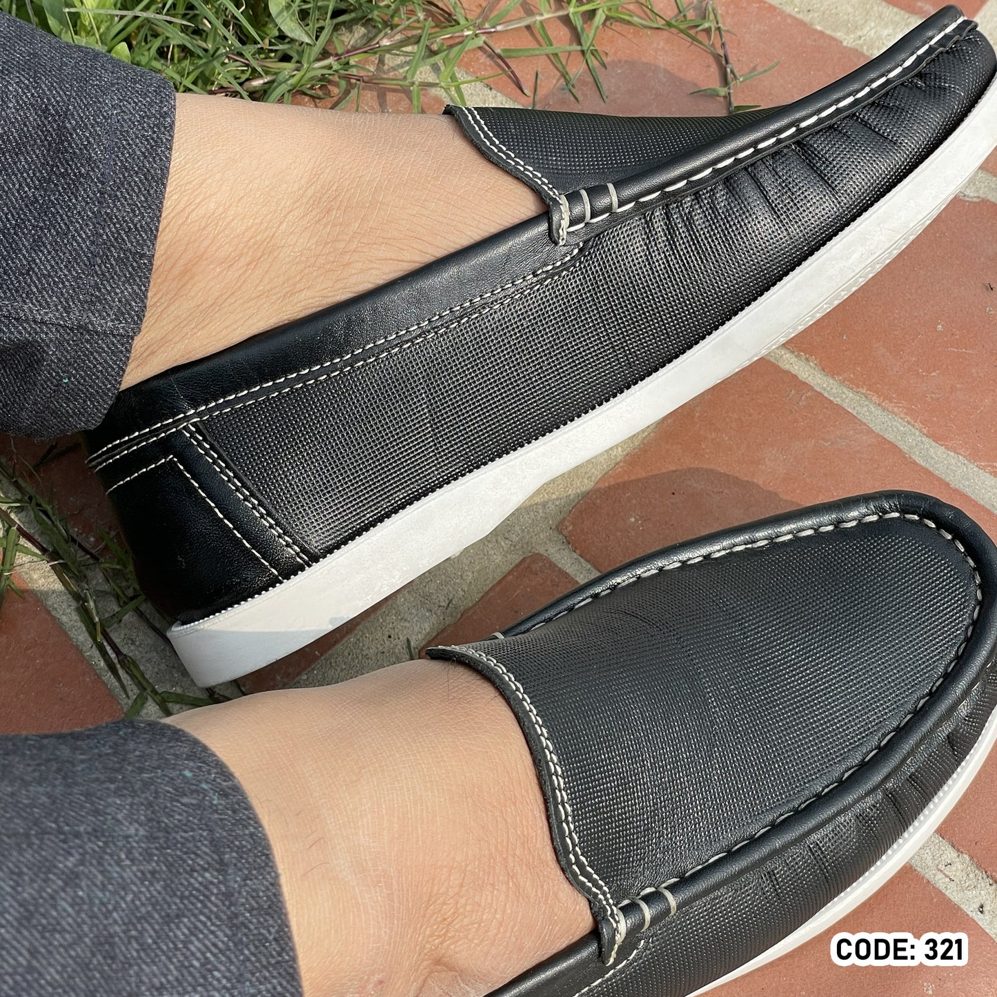 Genuine COW Leather  Casual Shoes For me -321