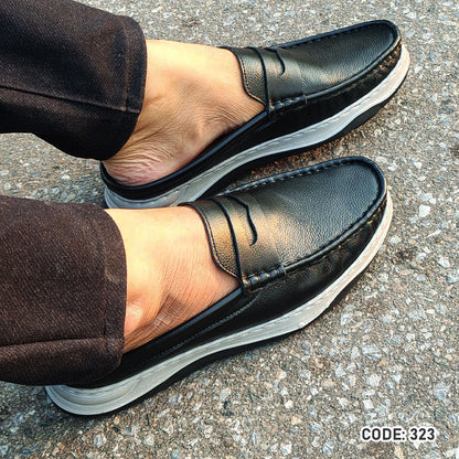 Genuine Leather  Half Shoe  For Men’s - 323