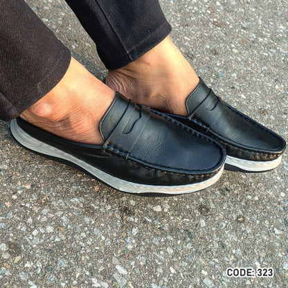 Genuine Leather  Half Shoe  For Men’s - 323