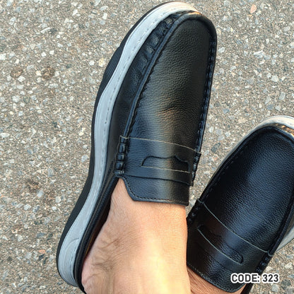 Genuine Leather  Half Shoe  For Men’s - 323