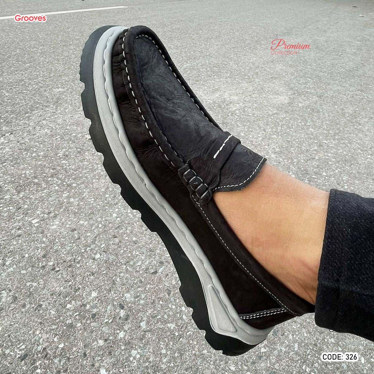 Genuine COW Leather Super Comfortable Casual Shoes -325
