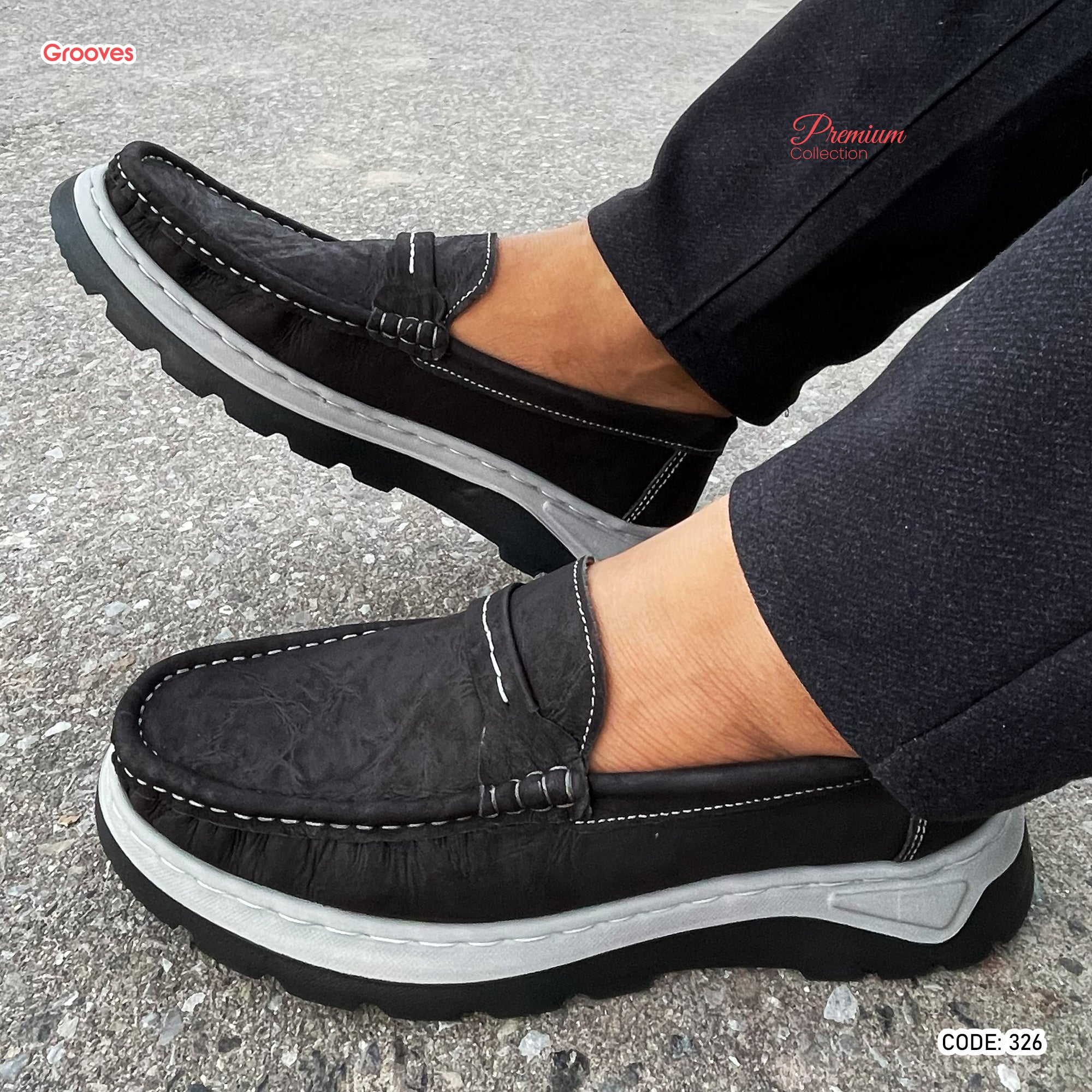 Genuine COW Leather Super Comfortable Casual Shoes -325