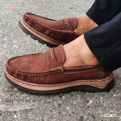 Genuine COW Leather Super Comfortable Casual Shoes - 326