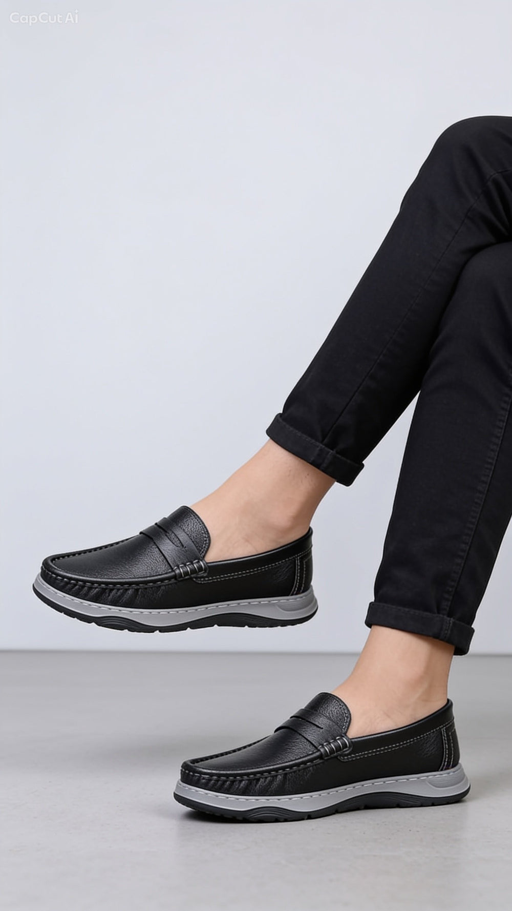 Genuine COW Leather Light Weight Casual Shoes -312