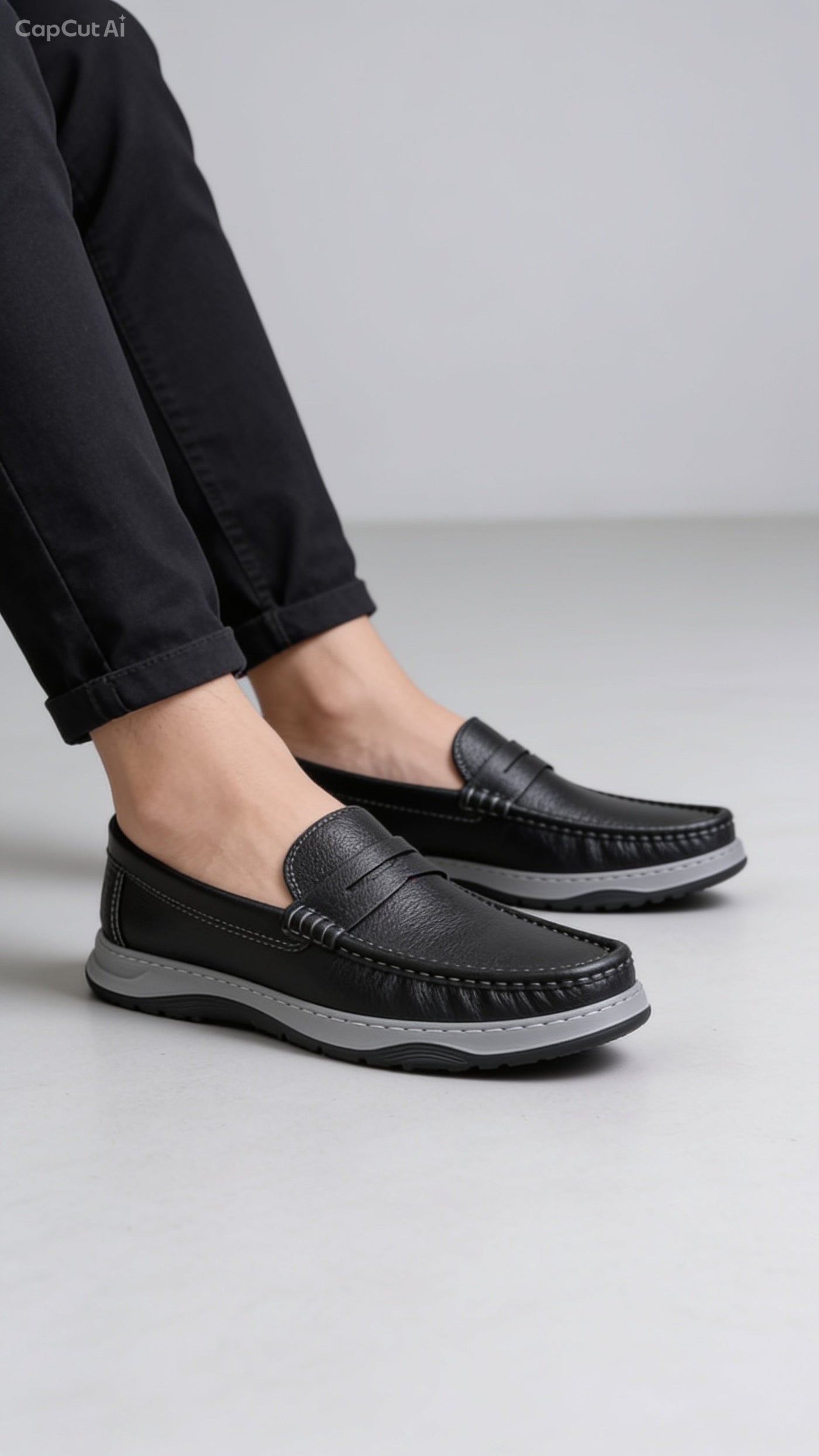 Genuine COW Leather Light Weight Casual Shoes -312