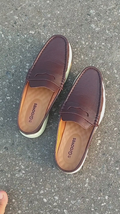 Genuine Leather  Half Shoe  For Men’s - 324