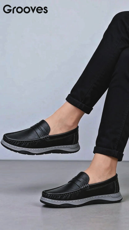 Genuine COW Leather Light Weight Casual Shoes -312