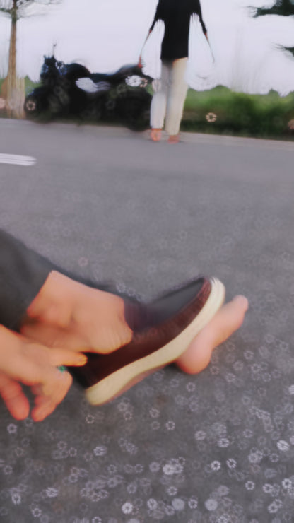 Genuine COW Leather Light Weight Casual Shoes - 308