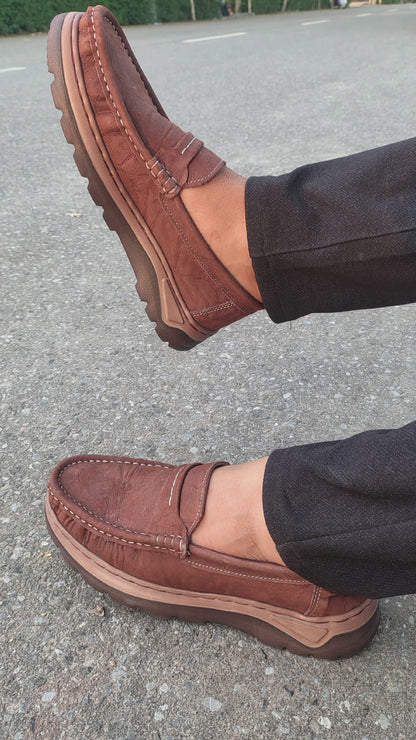 Genuine COW Leather Super Comfortable Casual Shoes - 326