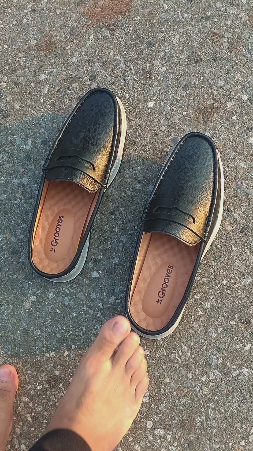 Genuine Leather Half shoe for men