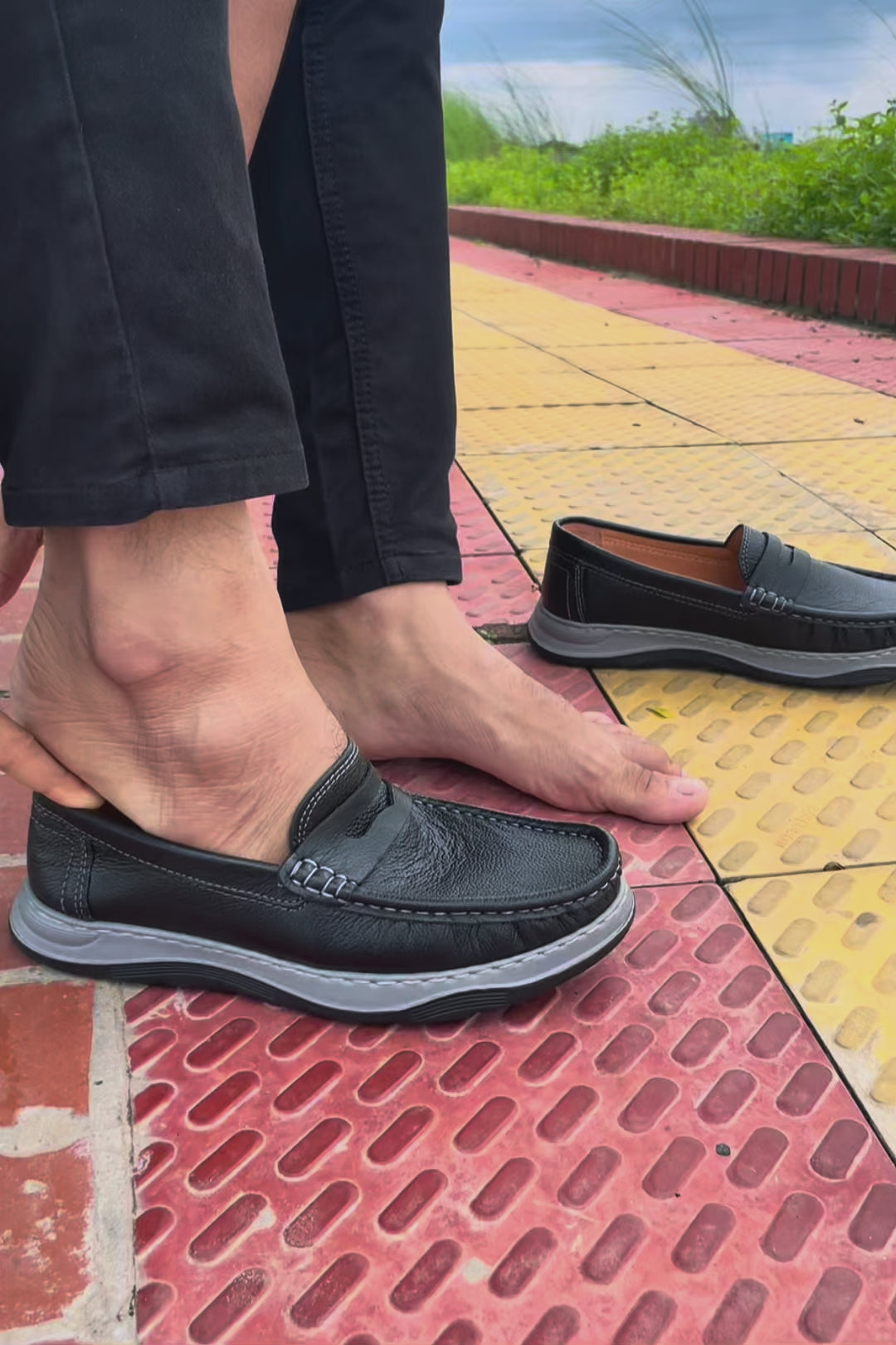 Leather Casual shoe for men-312