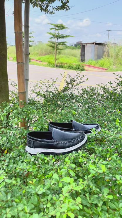 Genuine COW Leather Light Weight Casual Shoes - 311